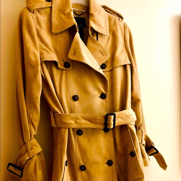 Banana Republic Authentic Suede Trench Coat - Picture 2 of 7